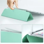 Transparent-TPU-PU-Leather-futrola-za-iPad-10.2-2023-Light-Green.webp