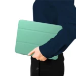 Transparent-TPU-PU-Leather-futrola-za-iPad-10.2-2025-Light-Green.webp