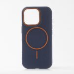 LICHI leather magsafe maska za iPhone 15 blue