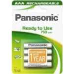 PANASONIC baterije HHR-4MVE4BP, 750mAh, punj. Ready to use